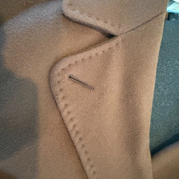 Max Mara Weekend Katai Trench Coat Belted Waist Pure New Wool Size 8 NWT - Picture 4 of 11